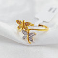 21K Turkish Ring Butterfly Made of 21K Yellow Gold by Saeed Jewelry-25874