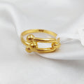 21K Turkish Ring Made of 21K Yellow Gold by Saeed Jewelry-25293