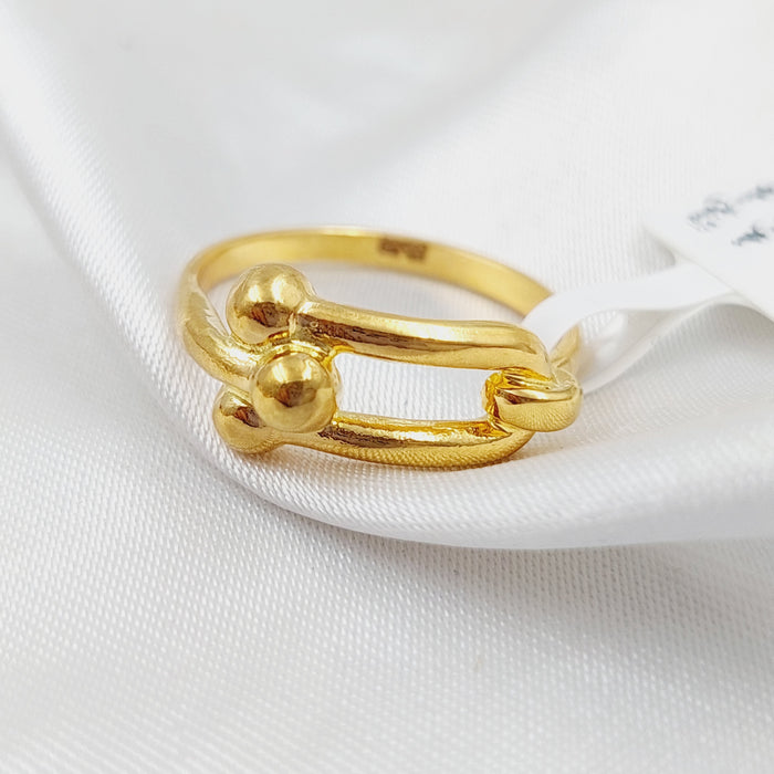 21K Turkish Ring Made of 21K Yellow Gold by Saeed Jewelry-25293