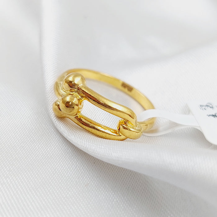 21K Turkish Ring Made of 21K Yellow Gold by Saeed Jewelry-25293