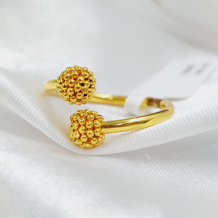 21K Turkish Ring Made of 21K Yellow Gold by Saeed Jewelry-26501