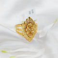 21K Turkish spike Ring Made of 21K Yellow Gold by Saeed Jewelry-26226