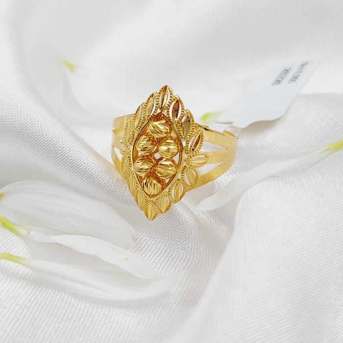 21K Turkish spike Ring Made of 21K Yellow Gold by Saeed Jewelry-26226