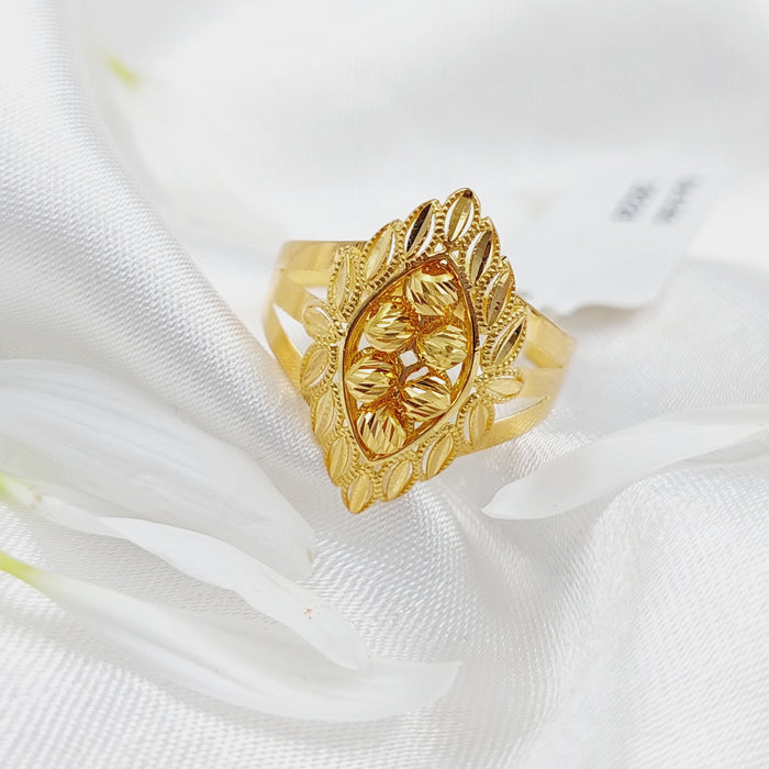 21K Turkish spike Ring Made of 21K Yellow Gold by Saeed Jewelry-26226