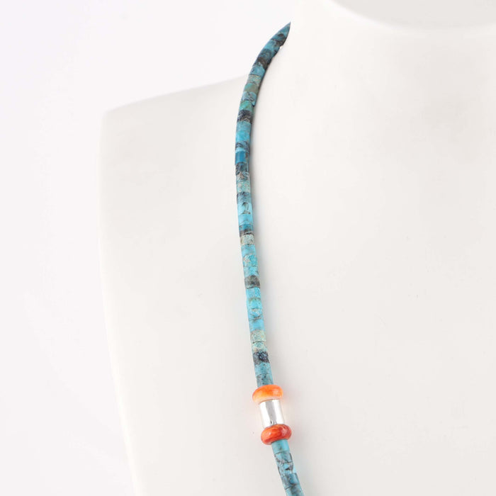 Turquoise and Spiny Oyster Necklace