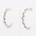 Turquoise Hoop Earrings