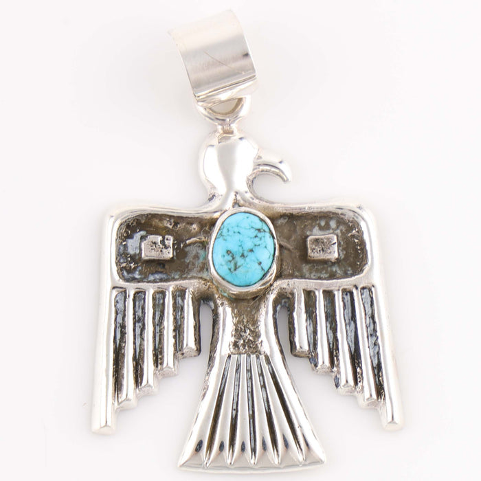 Turquoise Thunderbird Pendant