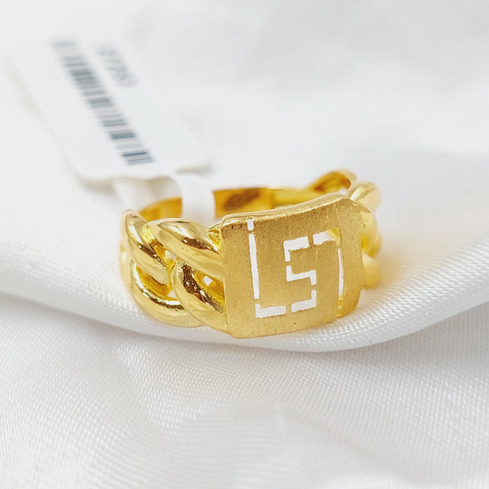 21K Twisted Ring Made of 21K Yellow Gold by Saeed Jewelry-27253