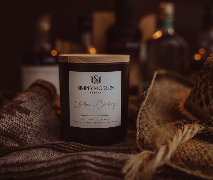Urban Cowboy Wood-Wick Candle