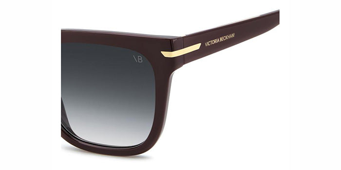 Victoria Beckham VB1003/S #colour_burgundy/grey gradient