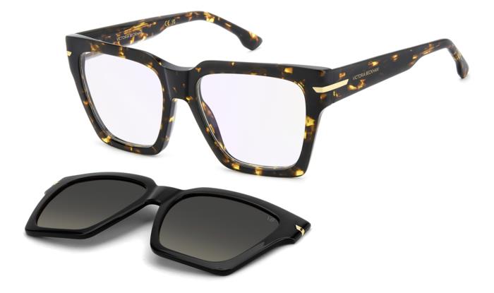 Victoria Beckham VB7009/C #colour_havanagreen gradient magnetic clip on