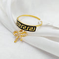 21K Virna Ring Biona Made of 21K Yellow Gold by Saeed Jewelry-26888