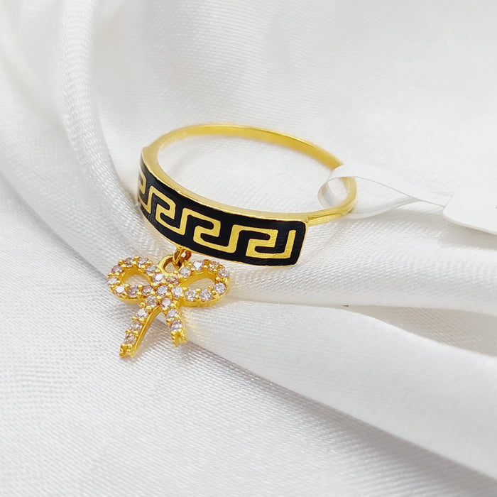 21K Virna Ring Biona Made of 21K Yellow Gold by Saeed Jewelry-26888
