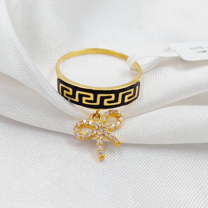 21K Virna Ring Biona Made of 21K Yellow Gold by Saeed Jewelry-26888