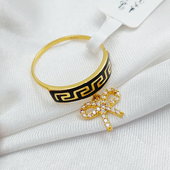 21K Virna Ring Biona Made of 21K Yellow Gold by Saeed Jewelry-26888