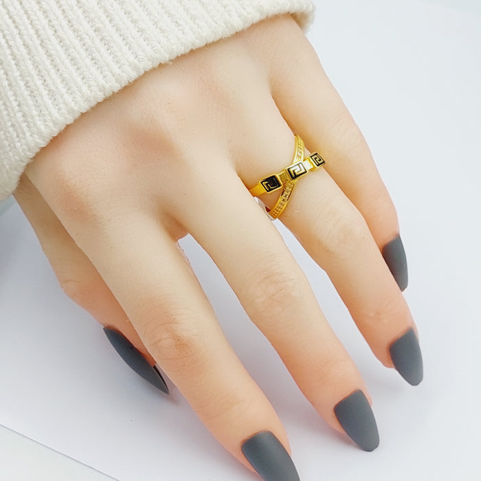 21K Virna Ring Made of 21K Yellow Gold by Saeed Jewelry-27248
