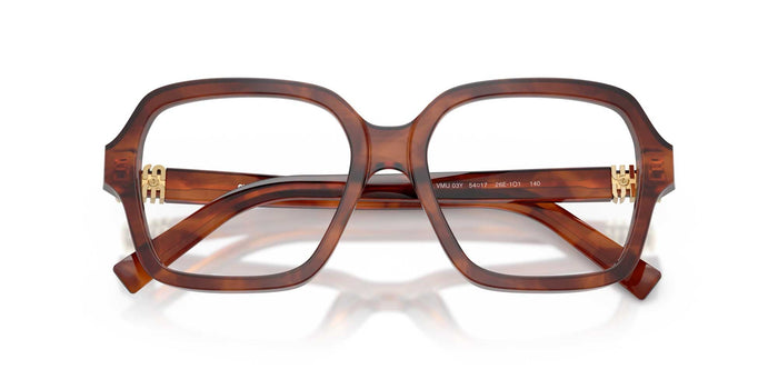 Miu Miu VMU03Y Striped Tobacco #colour_striped-tobacco