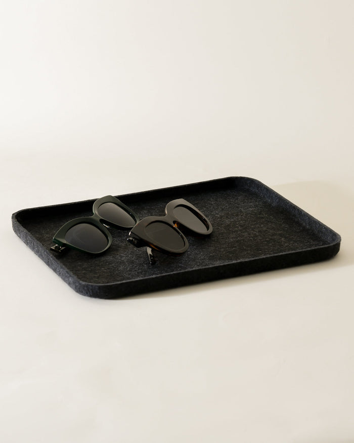 Wide Tray – Sculpted Lid & Desk Organizer Tray