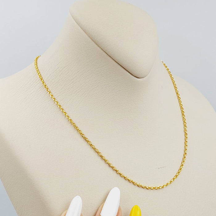 21K Zarad Chain Medium Thickness Made of 21K Yellow Gold by Saeed Jewelry-25191