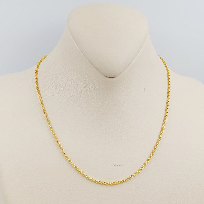 21K Zarad Chain Medium Thickness Made of 21K Yellow Gold by Saeed Jewelry-25191