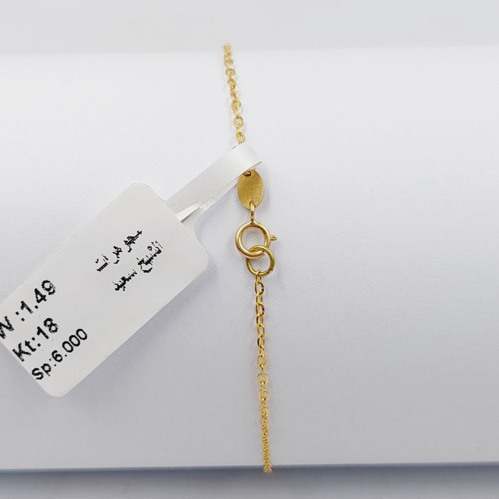 Zircon Studded Love Bracelet  Made Of 18K Yellow Gold by Saeed Jewelry-30246