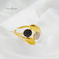 Zirconed Tears Ring Made Of 21K Yellow Gold by Saeed Jewelry-27646